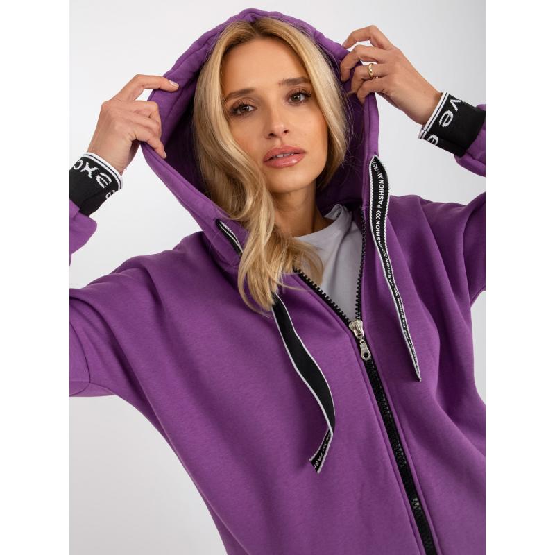 Dámská mikina se zavazováním MARIANA fialová  