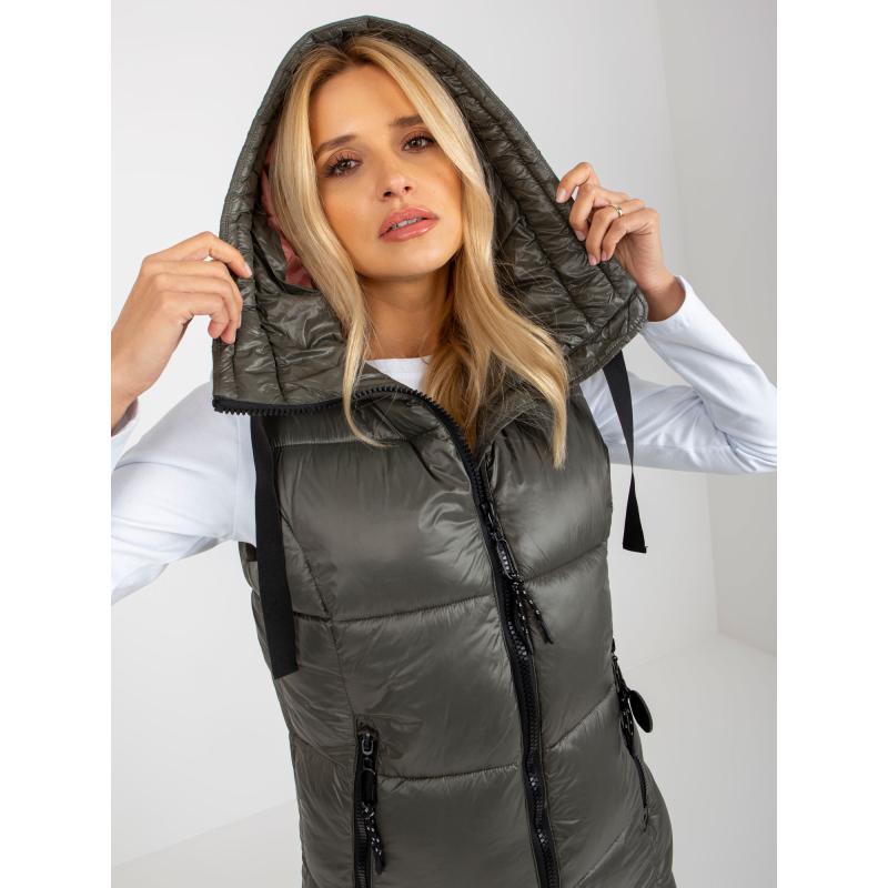 Női mellény FRESH MADE khaki színben