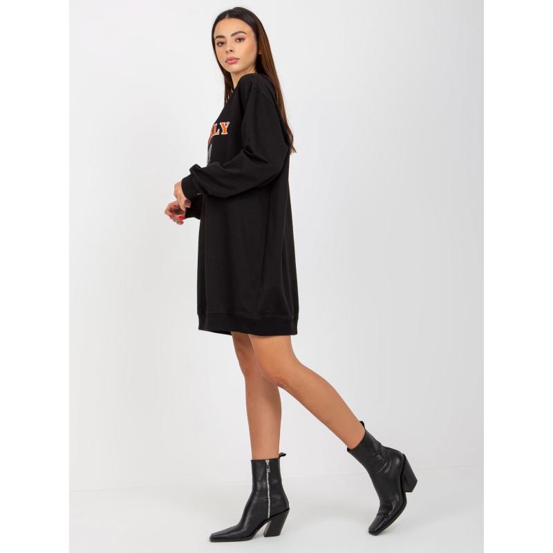 Női nyomtatott blúz NELA fekete