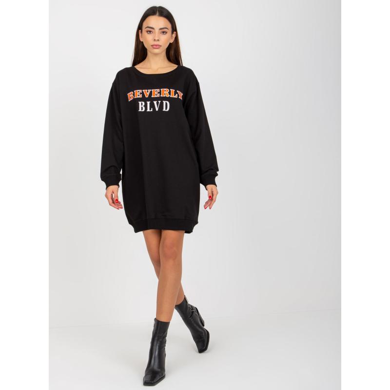 Női nyomtatott blúz NELA fekete