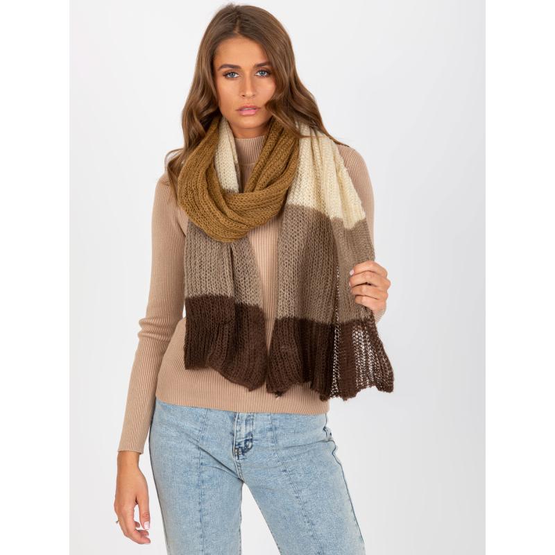 Női sál SPIRIT barna-bézs