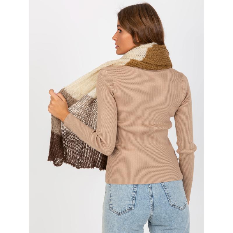 Női sál SPIRIT barna-bézs