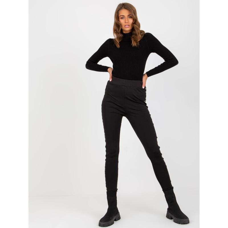 Női magas derekú leggings FREIDA fekete