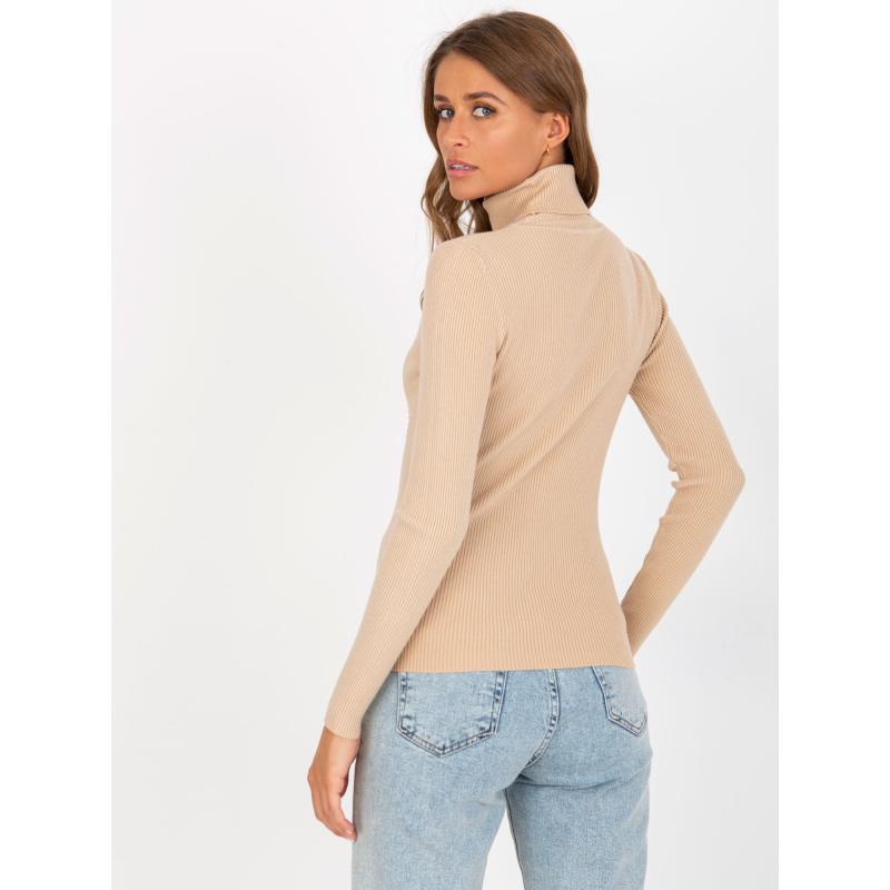 Női garbó pulóver FREIDA barna