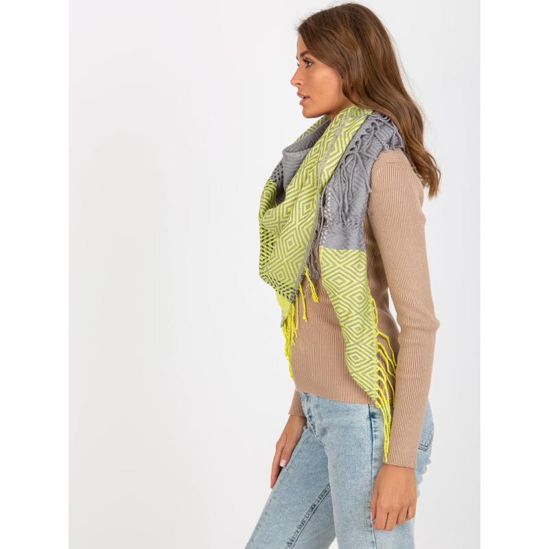 Női sál PHILA szürkés-sárga