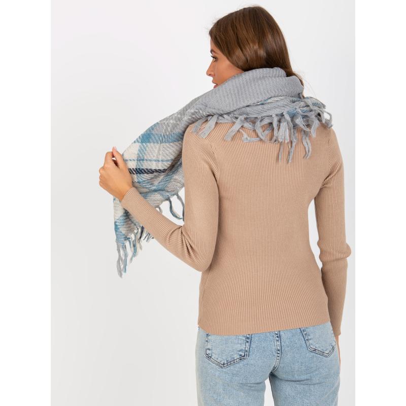 Női kockás sál GABY szürke