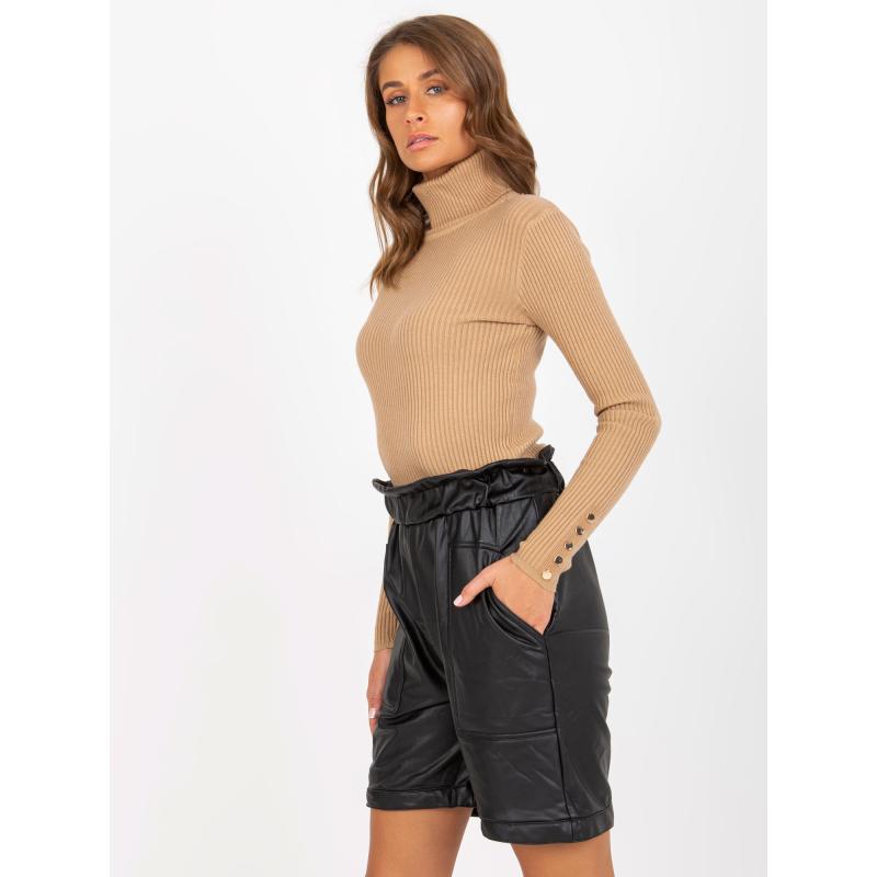 Dámské šortky z ekokůže WILLA černé  