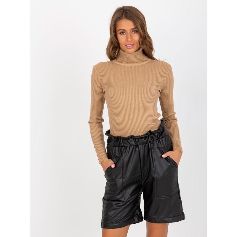 Dámské šortky z ekokůže WILLA černé  