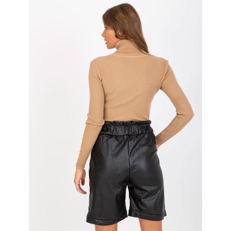 Dámské šortky z ekokůže WILLA černé  