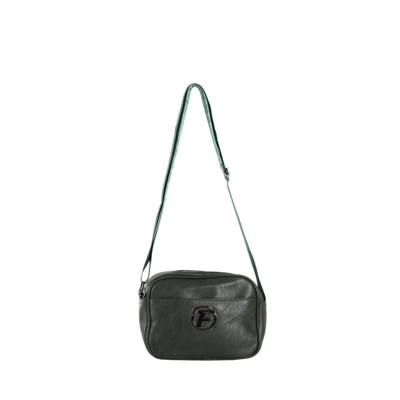 Dámska kabelka z ekologickej kože OPHELIE tmavo zelená