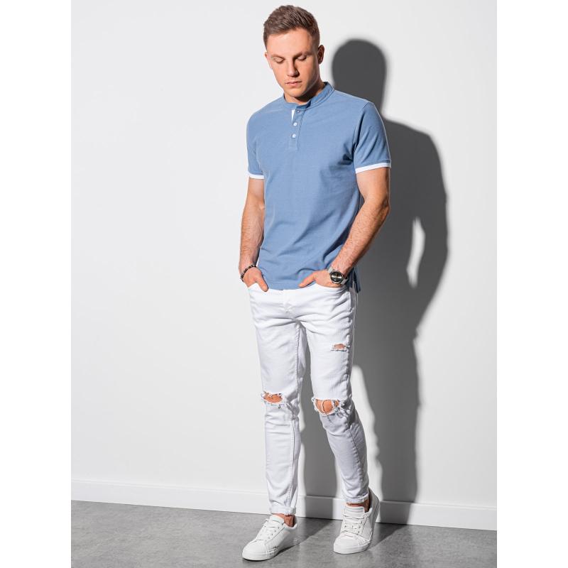 Férfi sima pólóing PERCY kék