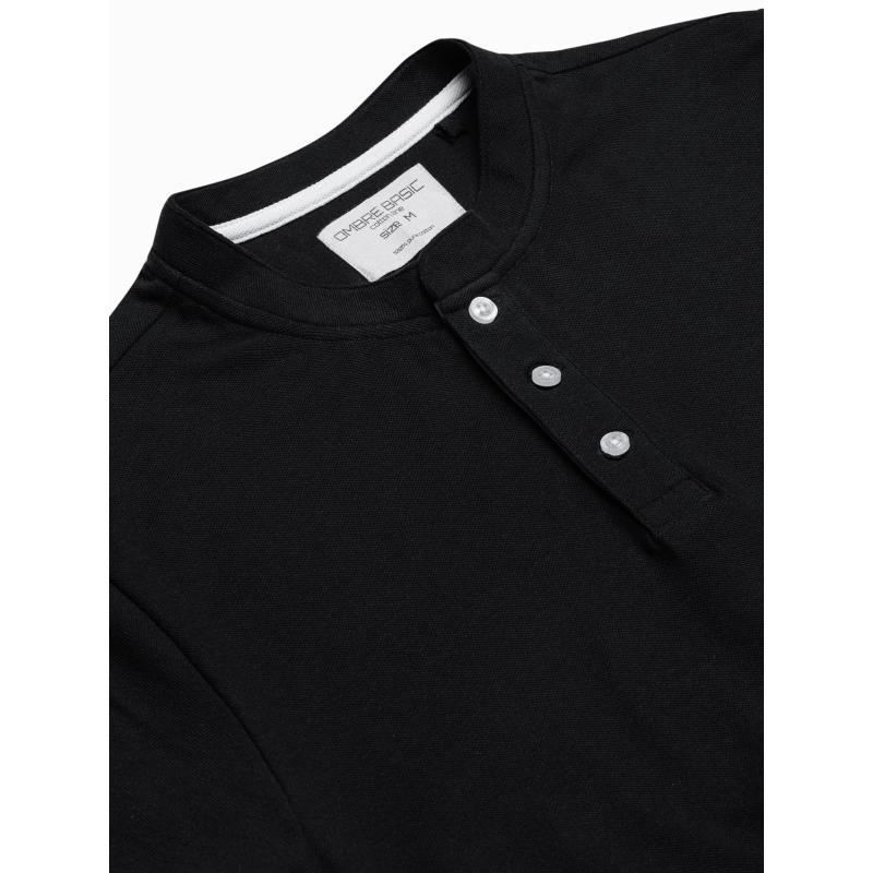 Pánska hladká polokošeľa PERCY čierna