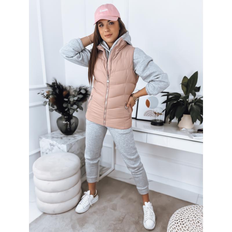 Dámská vesta prošívaná  MARIN růžová