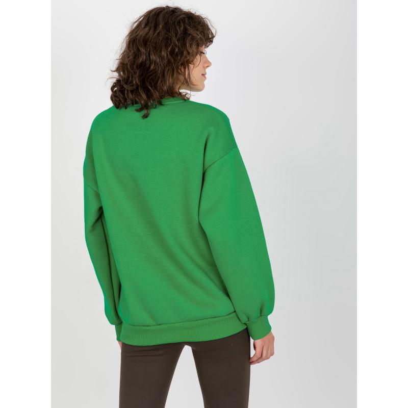 Női nyomtatott pulóver MARILENA zöld