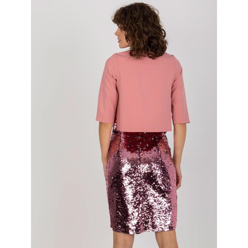 Dámská halenka s flitry ze sady ROA růžová