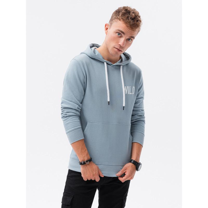 Pánska mikina s kapucňou -COMIC modrá