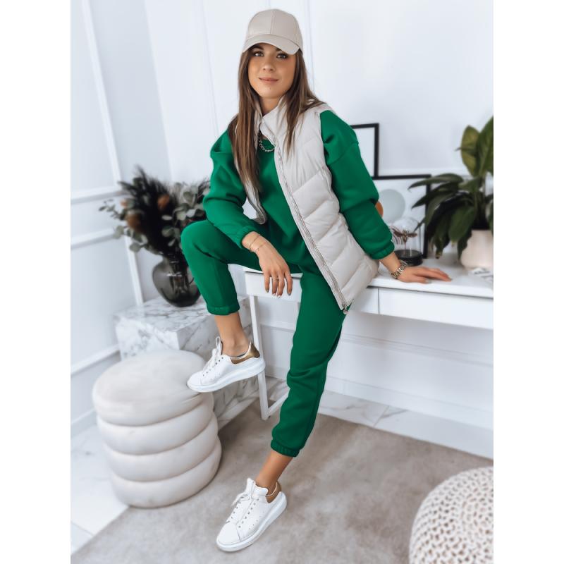 Dámská tepláková souprava AMILIA PREMIUM zelená