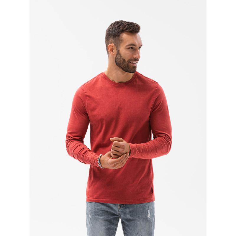 Pánské tričko s dlouhým rukávem KETA červené
