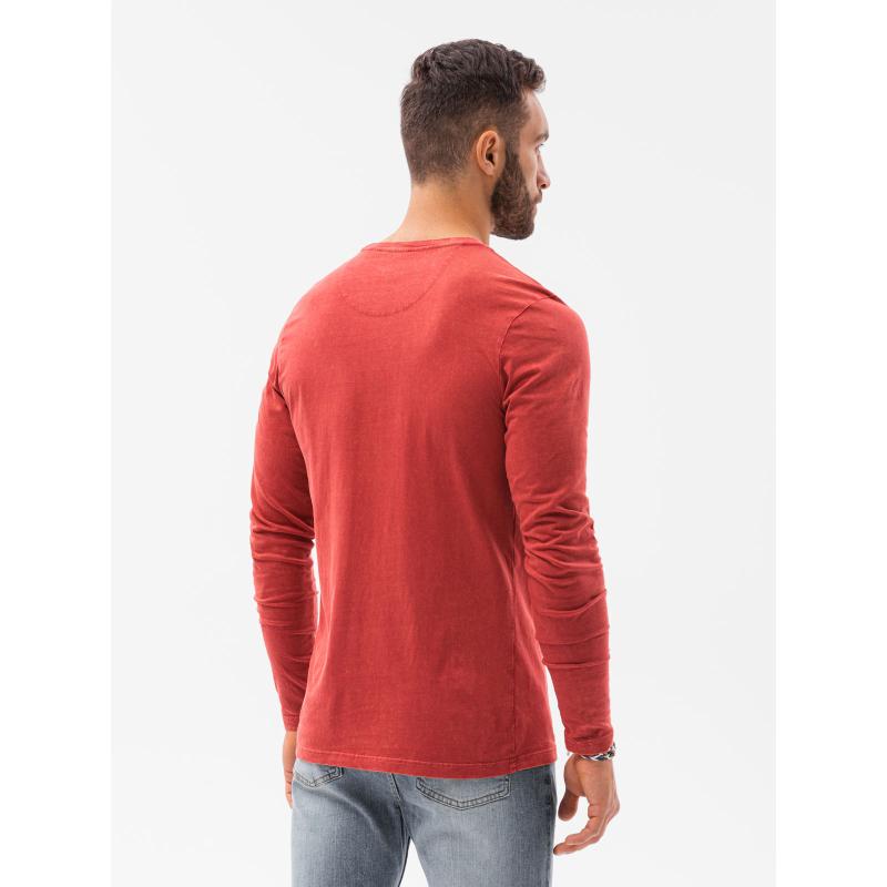 Pánské tričko s dlouhým rukávem KETA červené
