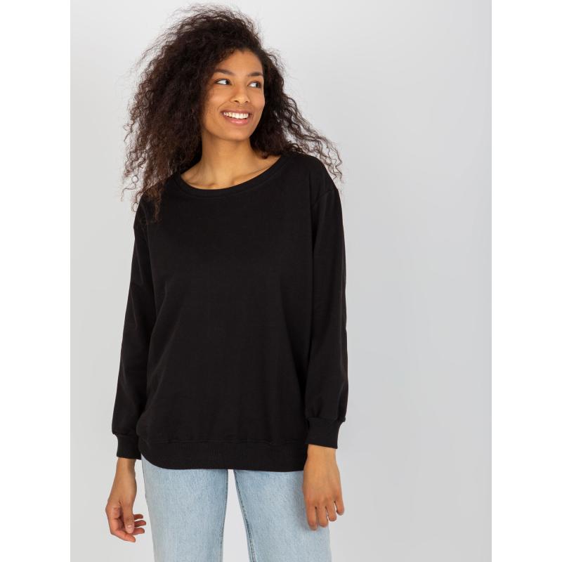 Dámská mikina s kapucí oversize DANIELA černá  