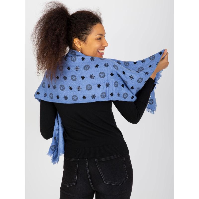 Női nyomtatott sál DULCE kék