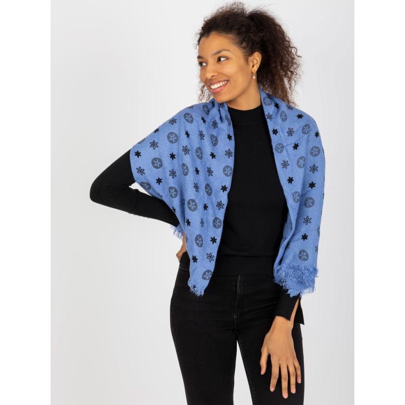 Női nyomtatott sál DULCE kék