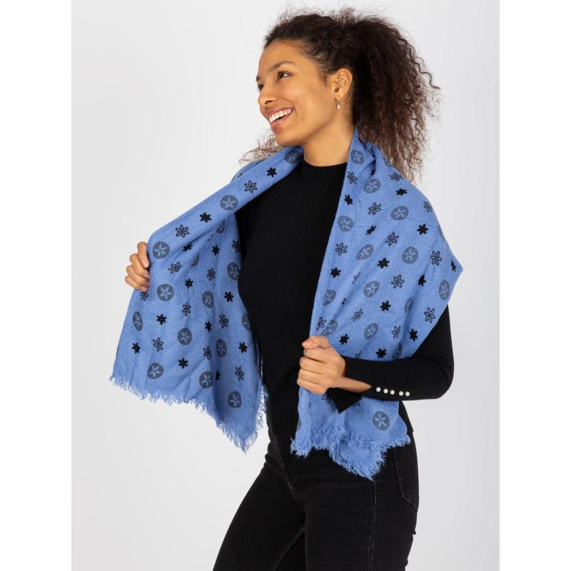 Női nyomtatott sál DULCE kék