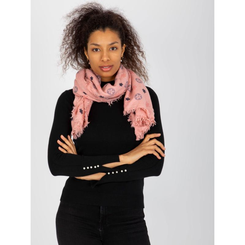 Női nyomtatott sál SCARLET pink