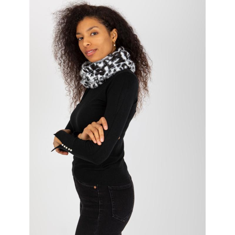 Dámský komín pro ženy se vzory RYLAN černobílý  