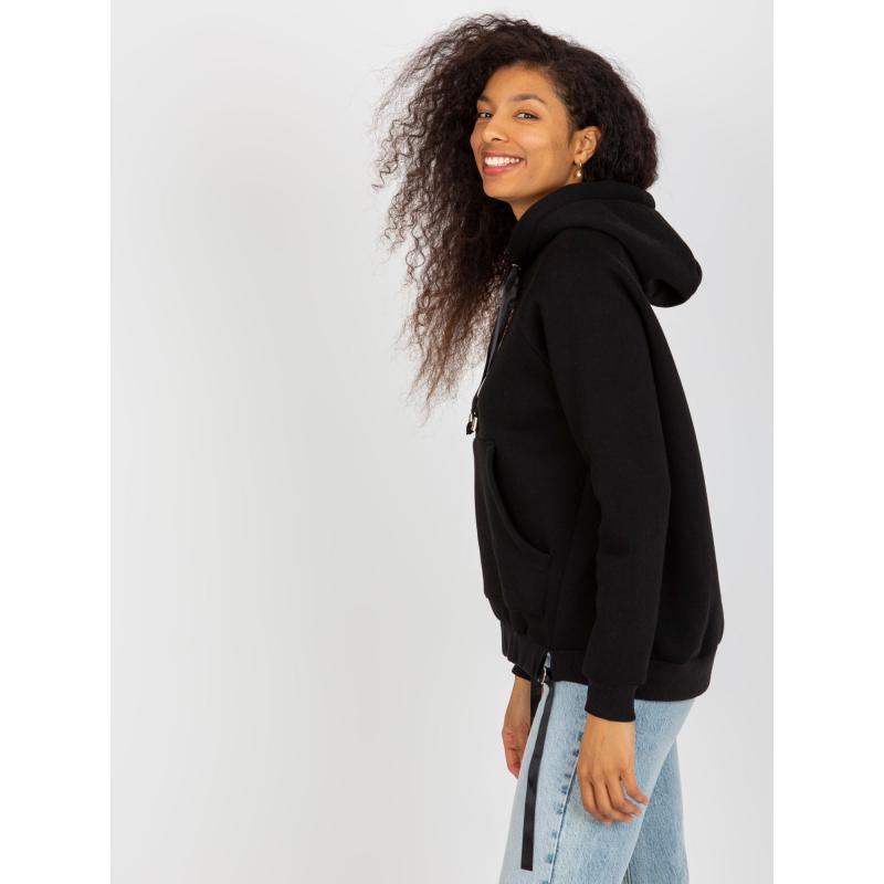 Dámska mikina so zaväzovaním OCH BELLA čierna