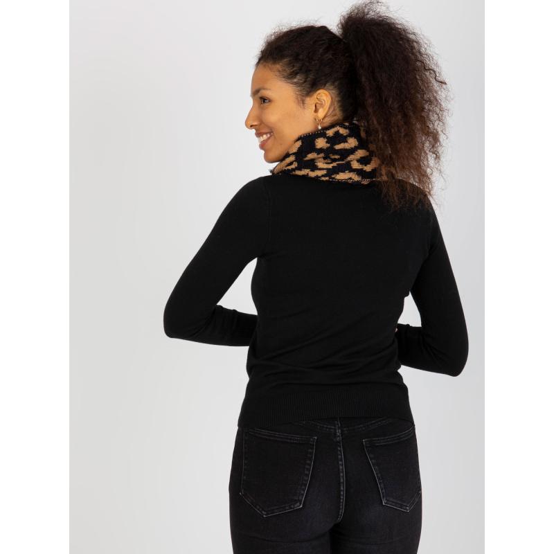 Dámské kalhoty chinos ANIKA černo hnědé