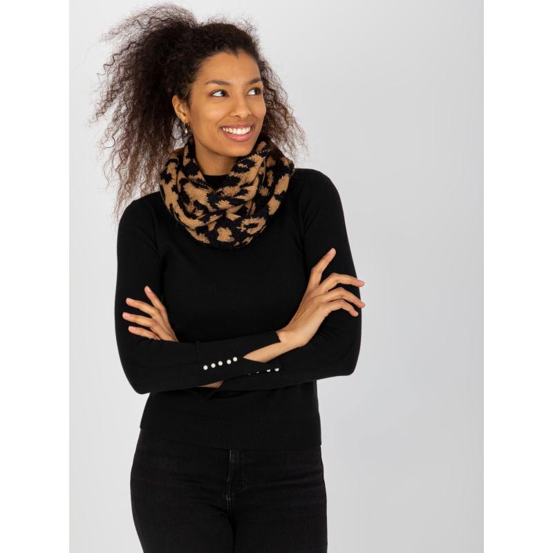 Dámské kalhoty chinos ANIKA černo hnědé