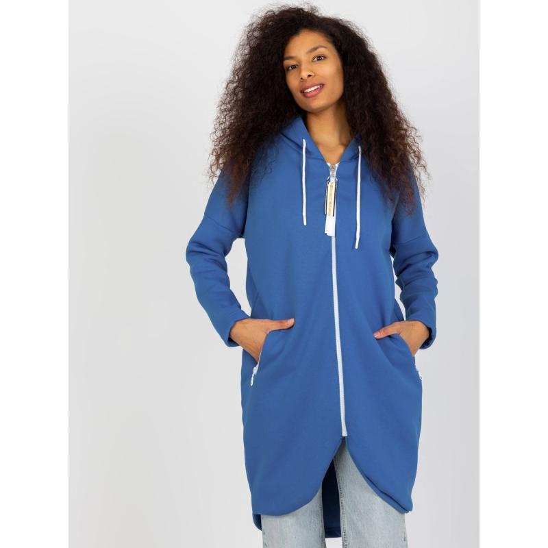 Dámská mikina s kapsami STUNNING tmavě modrá 