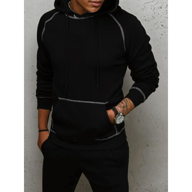 Férfi pulóver ASA fekete