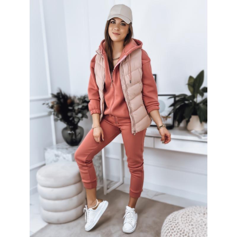 Dámská tepláková souprava AMILIA PREMIUM broskvová