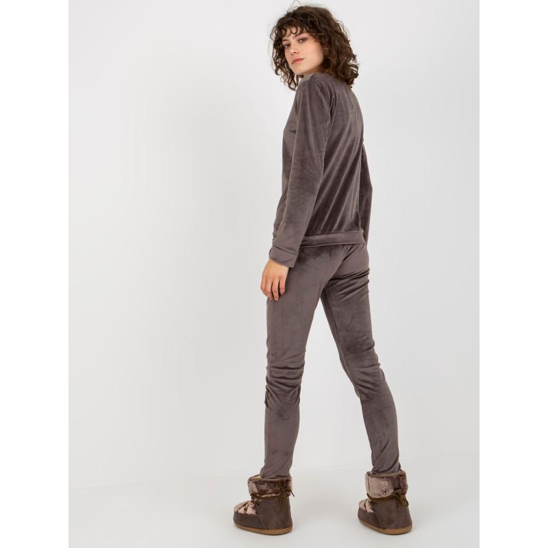 Női nyomtatott szett JASMIN sötétszürke