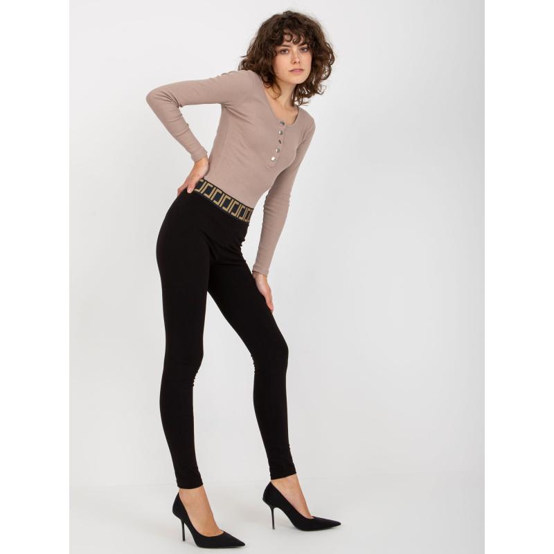 Dámské legíny s elastickým pasem VILA černé