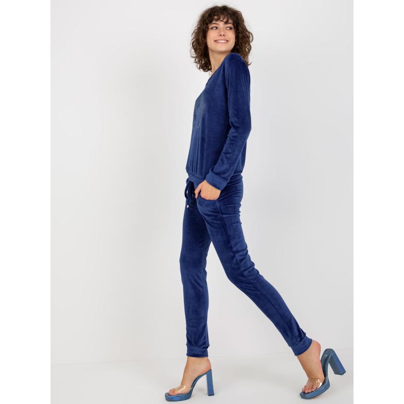 Női szett BETTINE applikációval kobaltkék színben