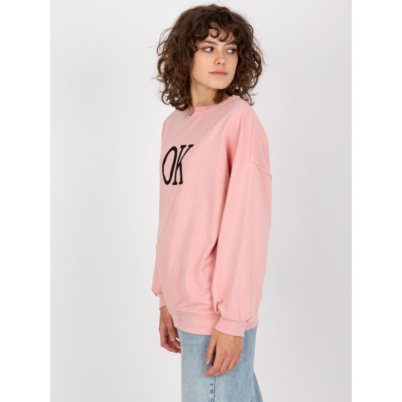 Dámská mikina s kapucí a nápisem RAISSA světle růžová 