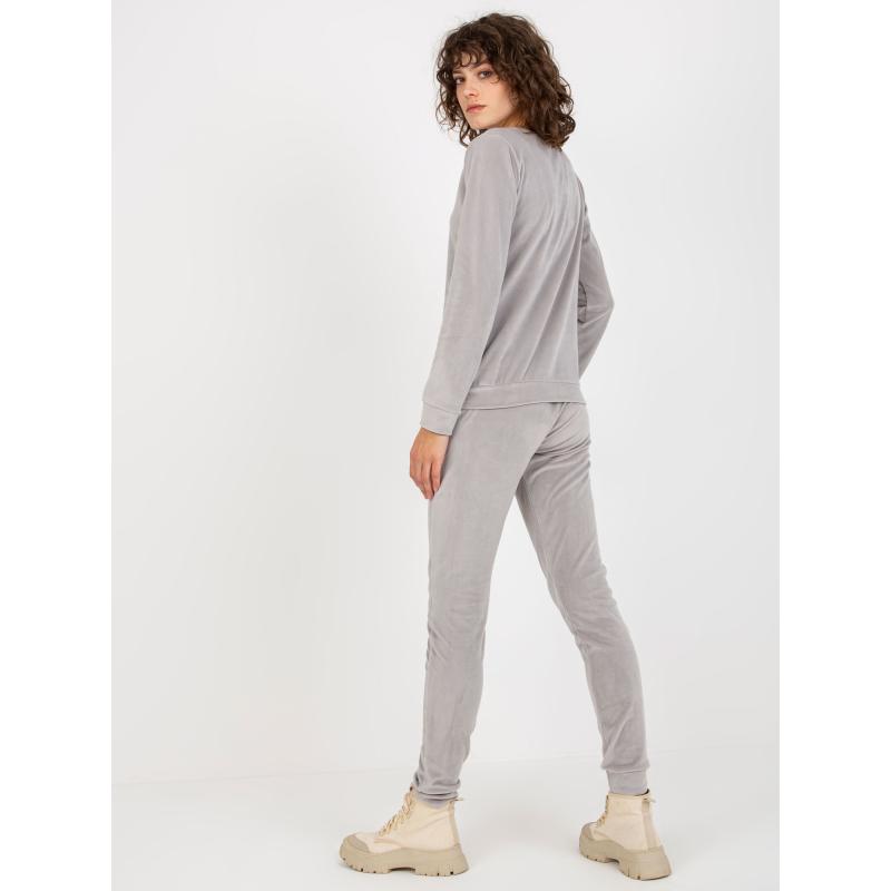 Női nyomtatott szett KIRA világosszürke