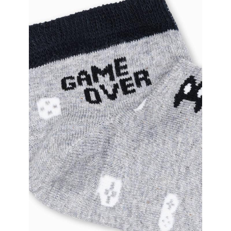 Pánské ponožky U177 - šedé/černé