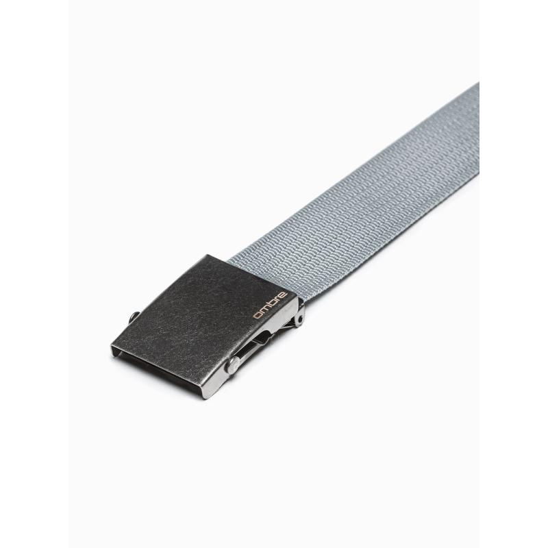 Pánsky opasok z vrecoviny A376 - sivý