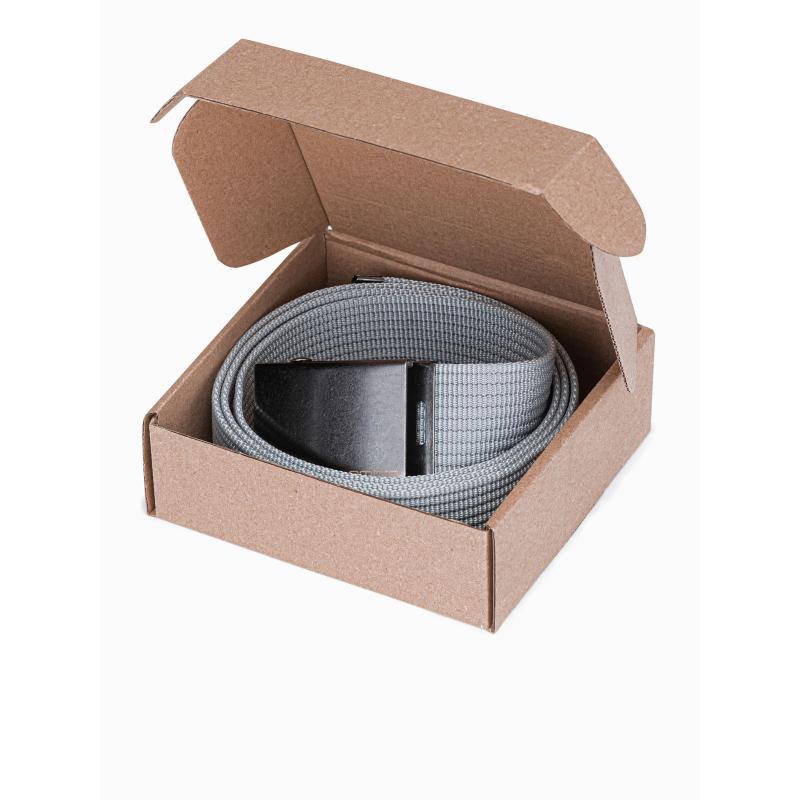 Pánsky opasok z vrecoviny A376 - sivý