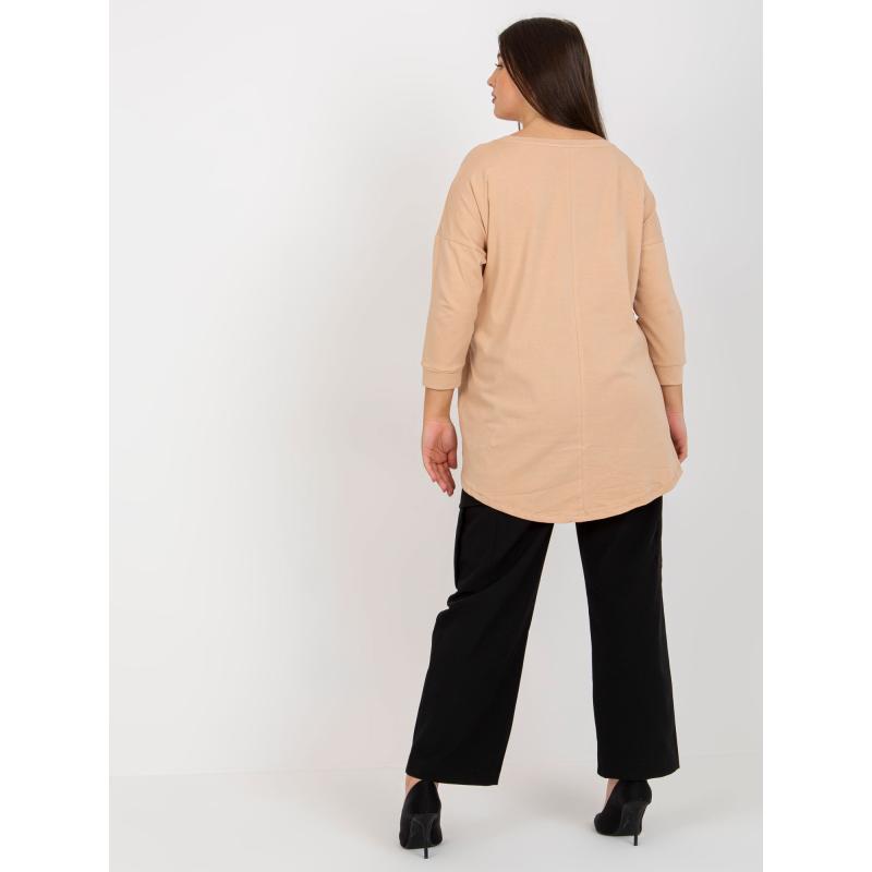 Dámská halenka plus size CORRETE béžová 