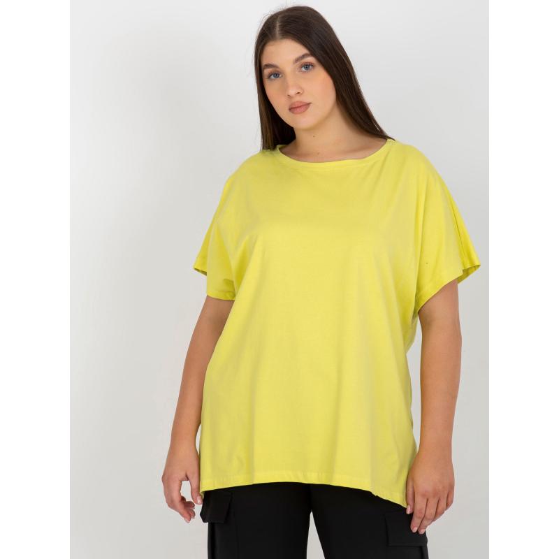 Női plus size póló BASIC világos bézs