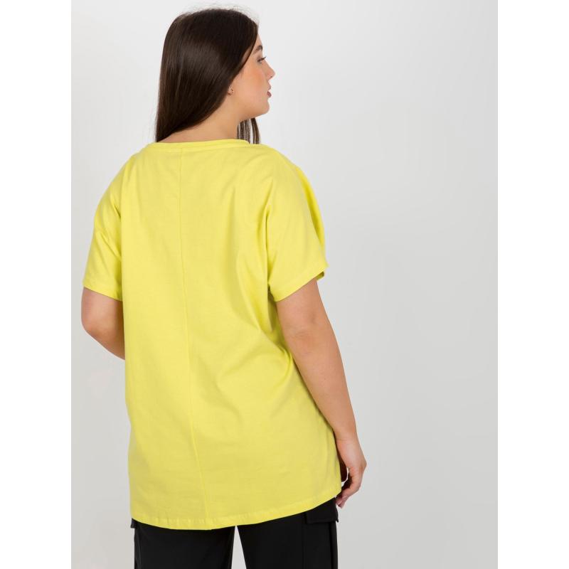 Női plus size póló BASIC világos bézs