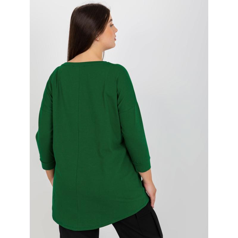 Dámská halenka s kamínky ETANNY tmavě zelená