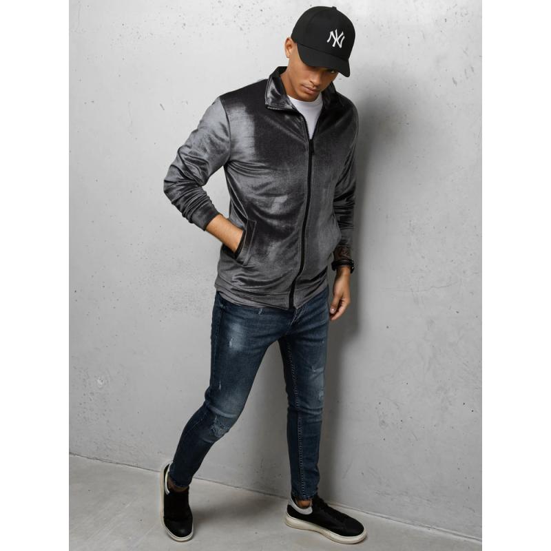 Férfi pulóver SYD szürke