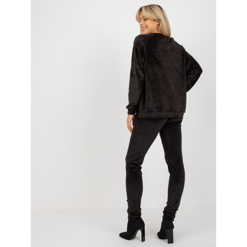 Női szett DACE applikációval fekete színben