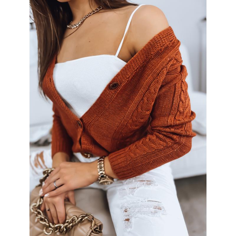 Dámský svetr MELANIA cihlově červený